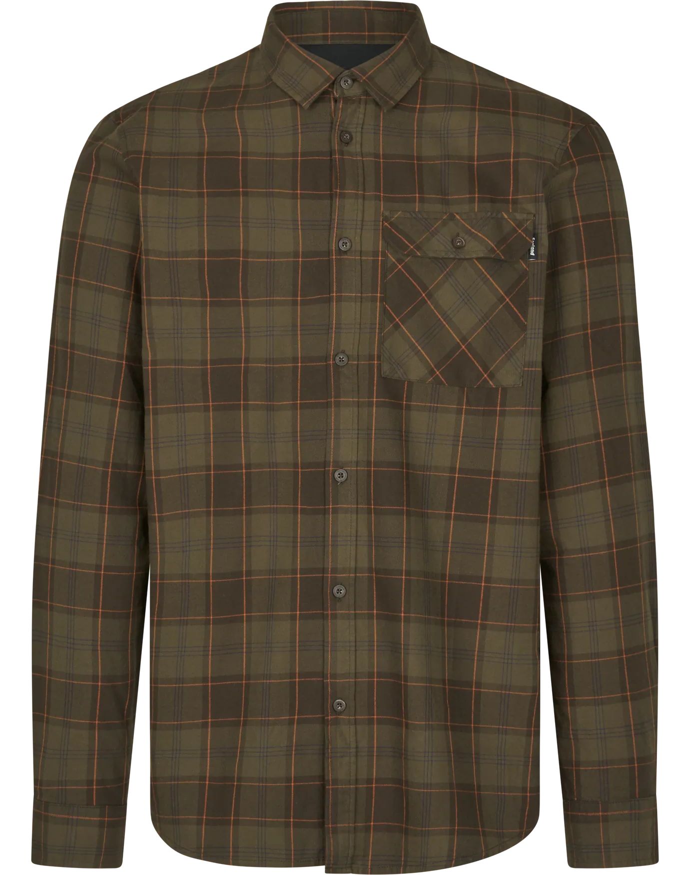 ФЛАНЕЛЕВАЯ РУБАШКА SEELAND GLEN PINE GREEN/DARK NAVY CHECK